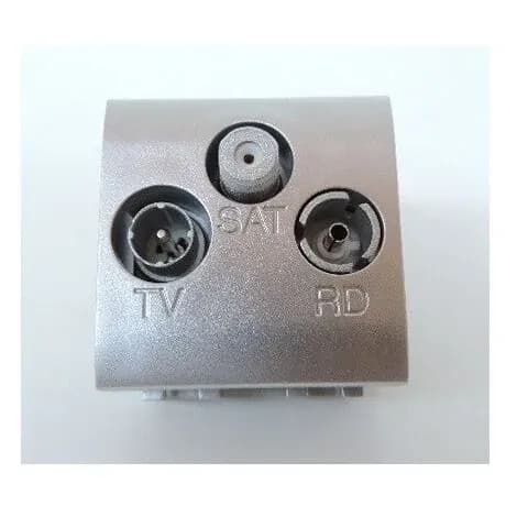 Prise TV/FM/SAT — 1 rangée × 2 modules — image 1