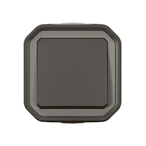 Poussoir NO saillie — IP55 IK08 — Anthracite (Plexo) — image 1