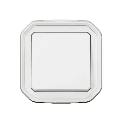 Poussoir NO saillie — IP55 IK08 — Plexo blanc — image 1