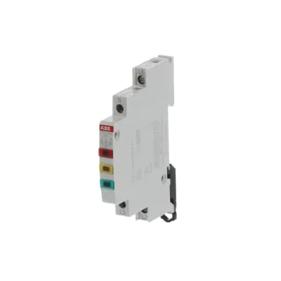 Voyant lumineux 3 LED — rouge/jaune/vert — 230/415 V AC — IP20 — rail DIN — image 1