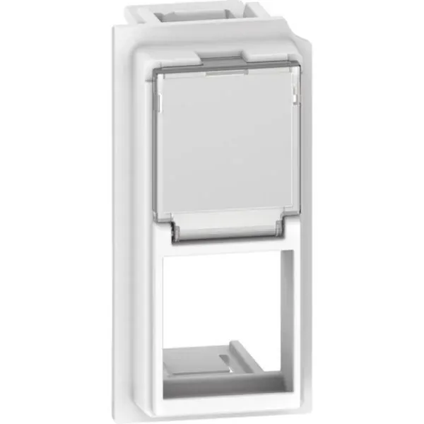 Enjoliveur pour prise RJ45 — 1 module blanc (gamme Living Now) — image 1