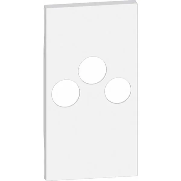 Enjoliveur pour prise TV/R/SAT — 2 modules blanc (gamme Living Now) — image 1