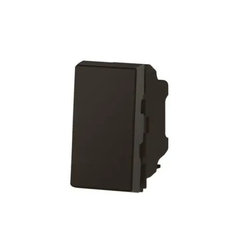 Bouton poussoir Mosaic Easy-LED — 1 module — noir mat — image 1
