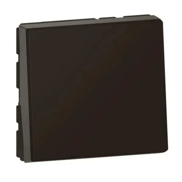 Bouton poussoir Easy‑LED Mosaic — 1 rangée × 2 modules — noir mat — image 1