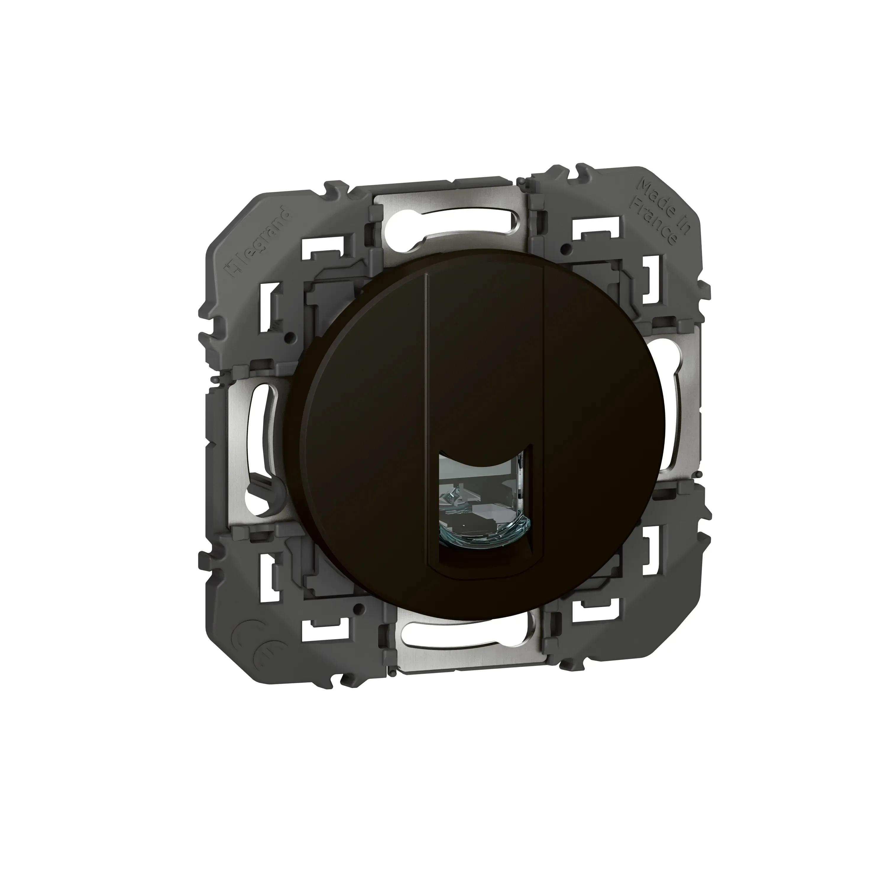 Prise RJ45 Cat.6 STP blindée — Dooxie noir mat — image 1