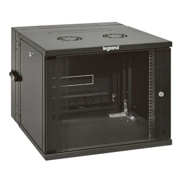Coffret mural pivotant 19″ — 9U — 600×610 mm — image 1