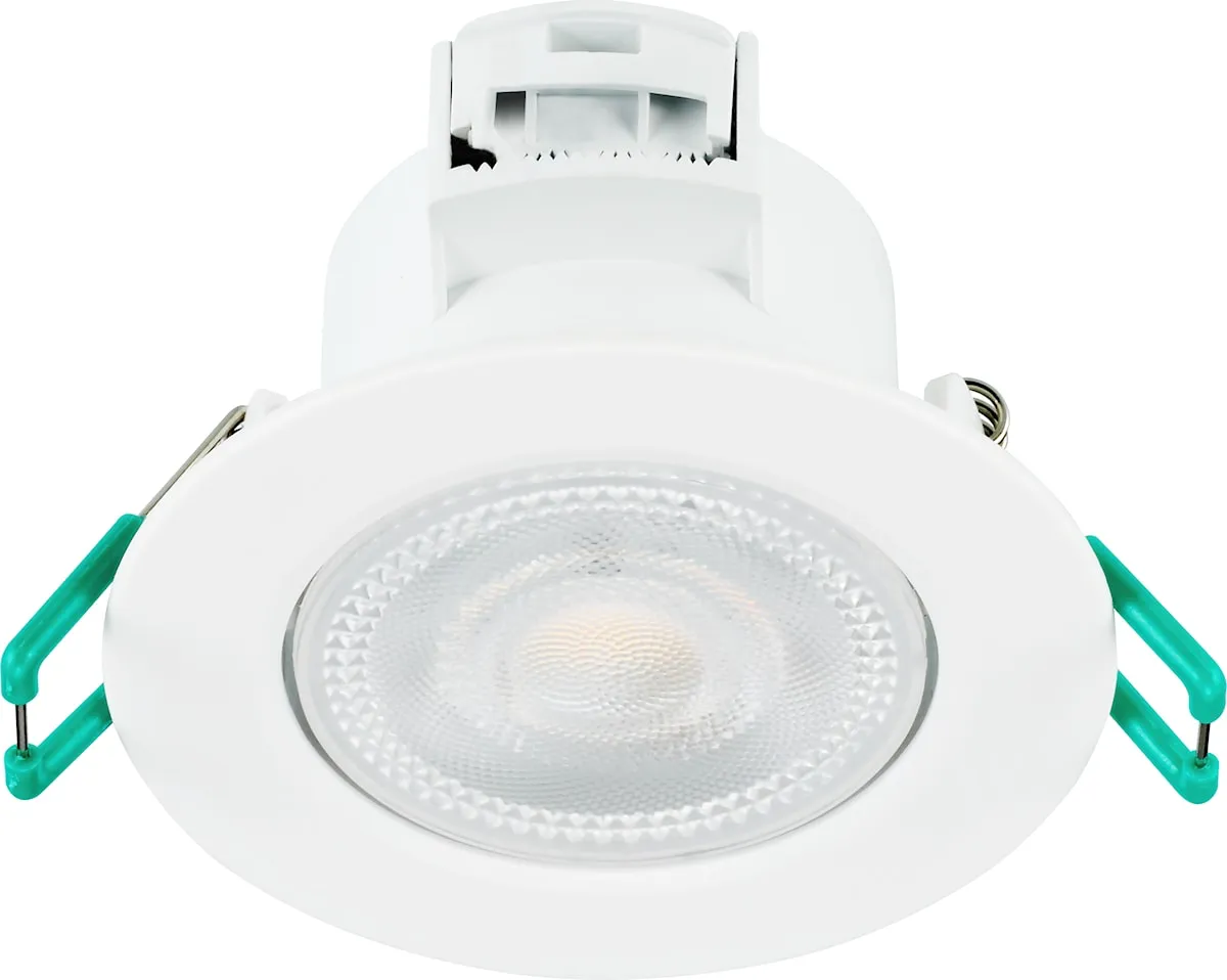 Spot LED encastré — 4,8 W — 550 lm — 3 CCT 2700/3000/4000 K — 38° — IP44 — image 1