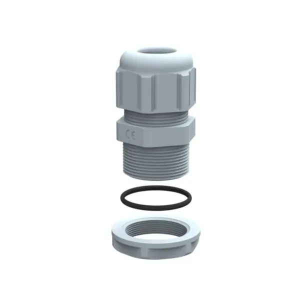 Presse-étoupe plastique PG9 — IP68 — gris RAL7001 — image 1