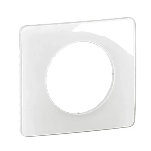 Plaque de finition Céliane 1 poste blanc émaillé — image 1