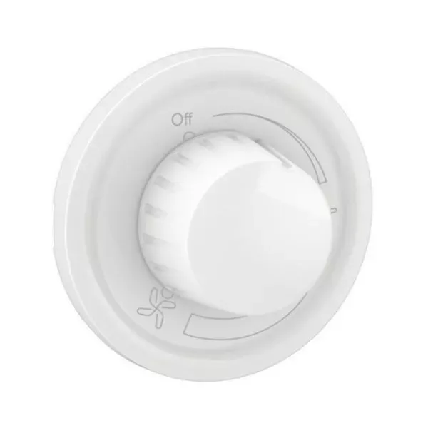 Enjoliveur variateur ventilateur — blanc — gamme Céliane — image 1