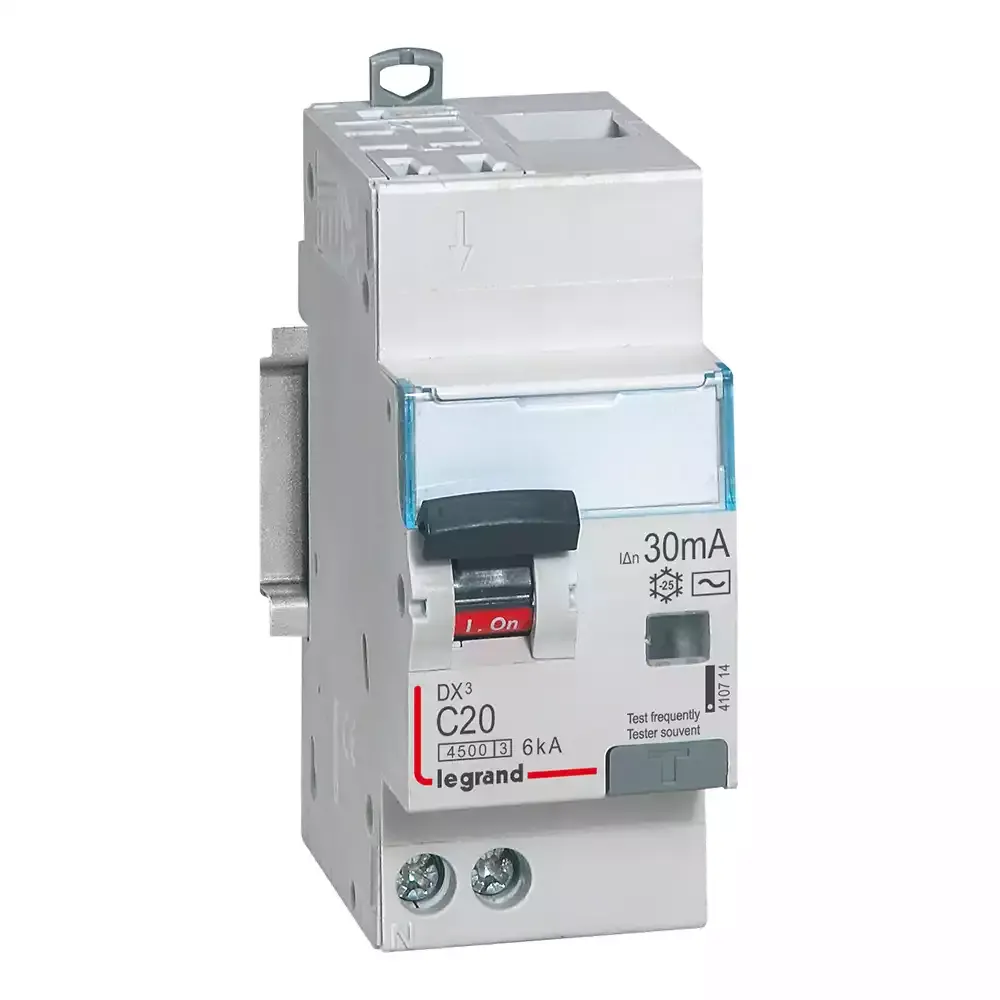 Disjoncteur différentiel DX³ 1P+N 230V~ — 20A AC 30mA — 2 modules — image 1