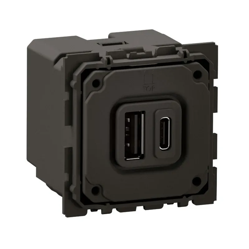 Prise chargeur USB — 2 ports Type-A + Type-C — 15W Power Delivery — image 1