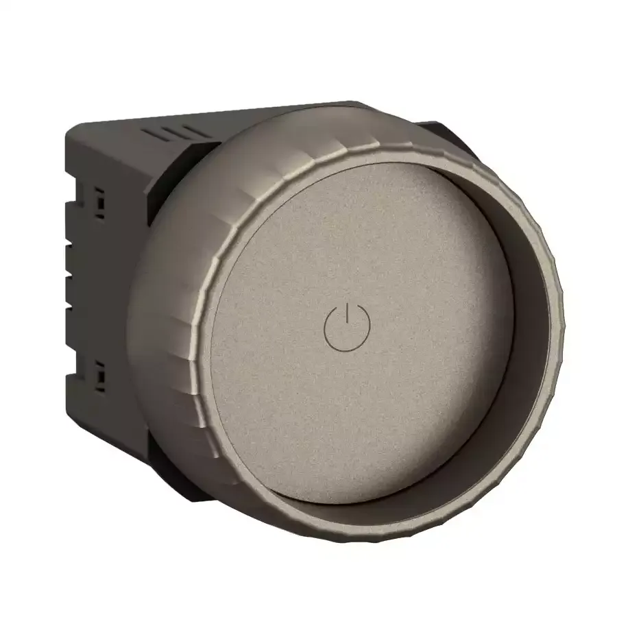 Variateur rotatif Céliane — 200 W LED — enjoliveur Titanium — image 1