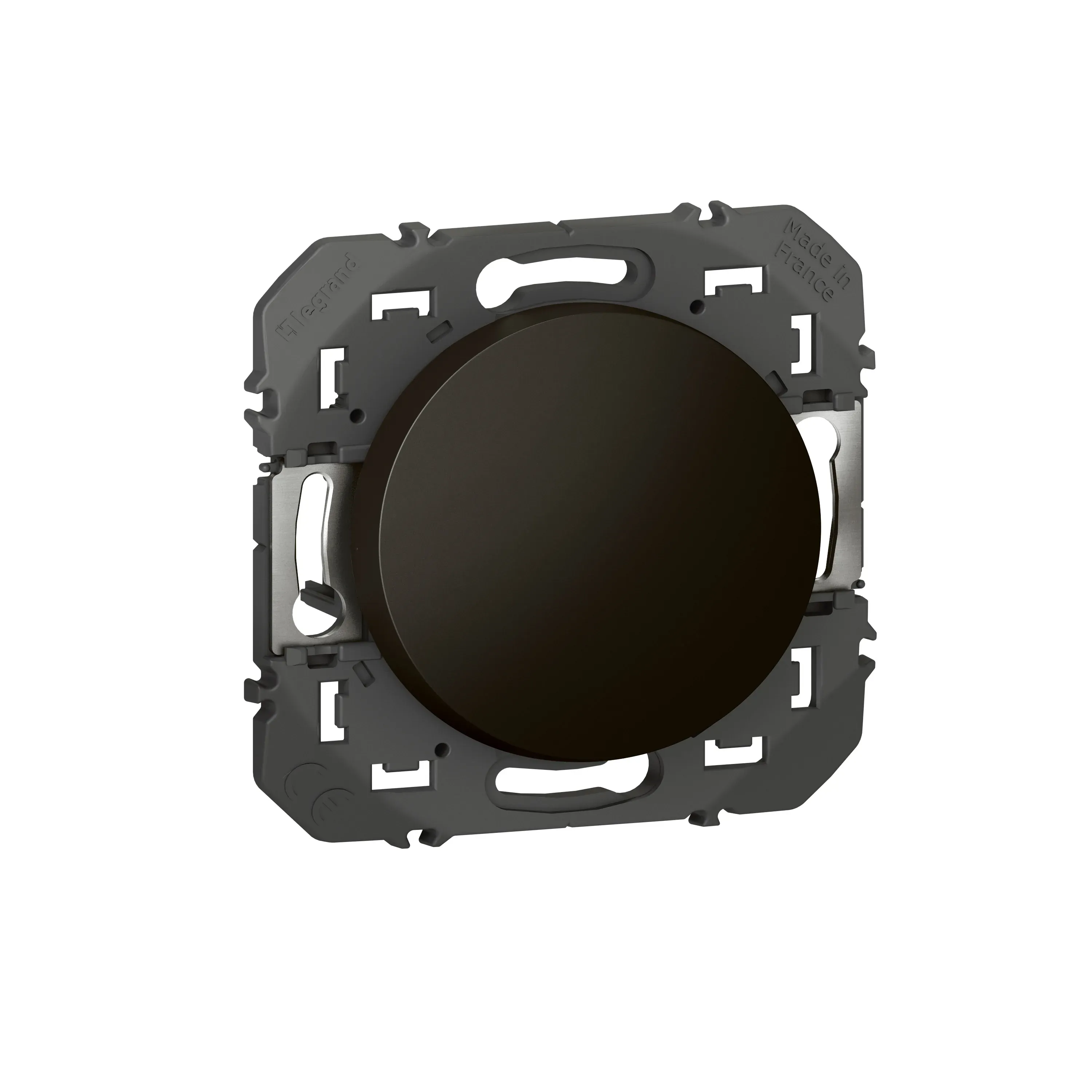 Poussoir simple Dooxie — 6A 250V — noir mat — image 1