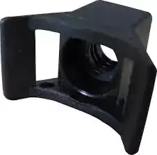 Embase noire stabilisée UV à visser pour colliers — sachet de 100 — image 1