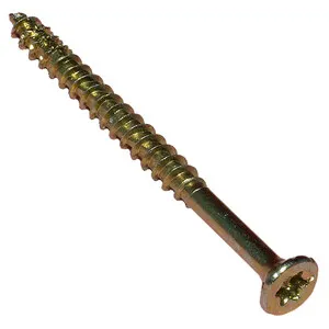 Vis à bois tête fraisée Torx 5×50 mm zinguée jaune — boîte de 200 — image 1
