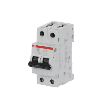 Disjoncteur modulaire 2P — 2 A — courbe C — 6/10 kA — 2 modules — IP20 — image 1