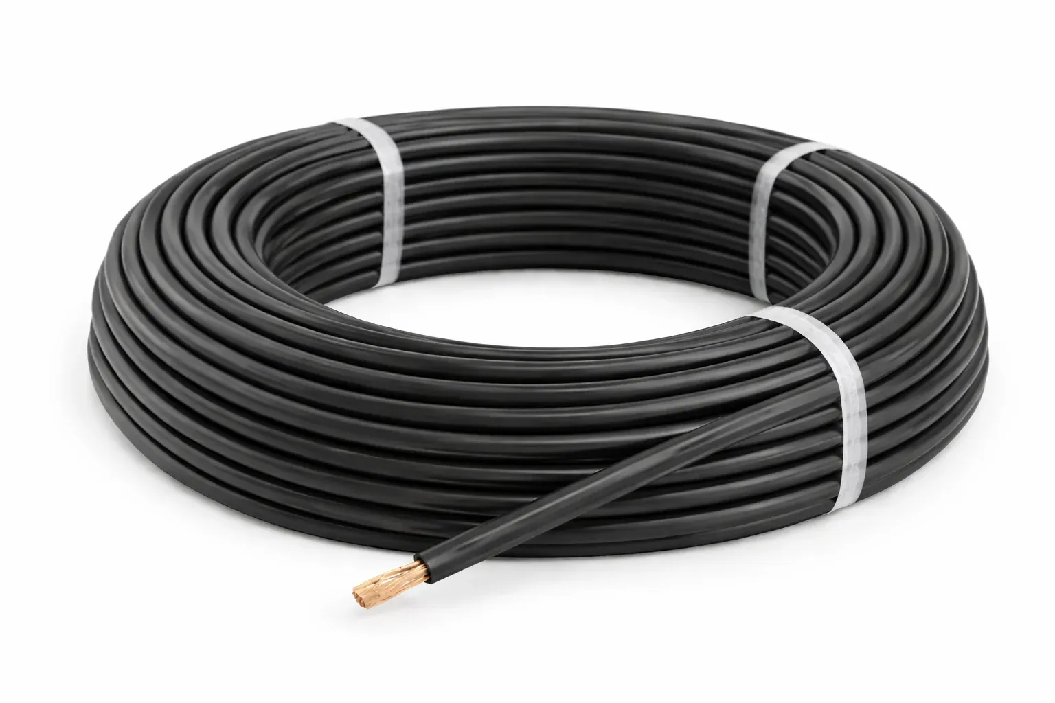 Fil H07V-K 1×4 mm² — noir — fil souple — couronne 100 m — image 1