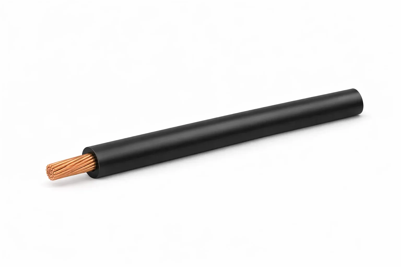 Fil rigide classe 2 H07V‑R 1×25 noir — au mètre — image 1