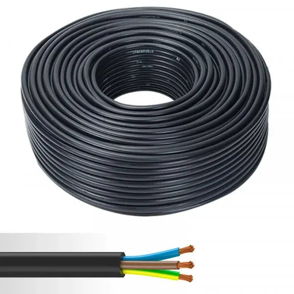 Câble souple néoprène H07RN‑F 3G4 — Touret 100m — au mètre — image 1