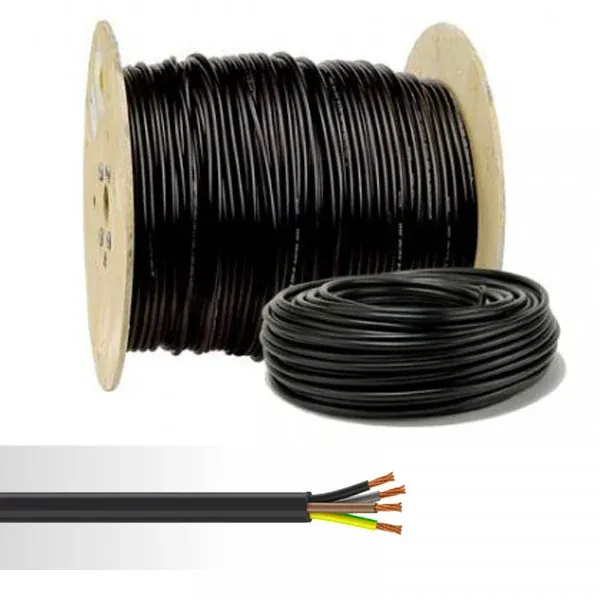 Câble rigide U‑1000 R2V 2×4 — Touret 500m — au mètre — image 1