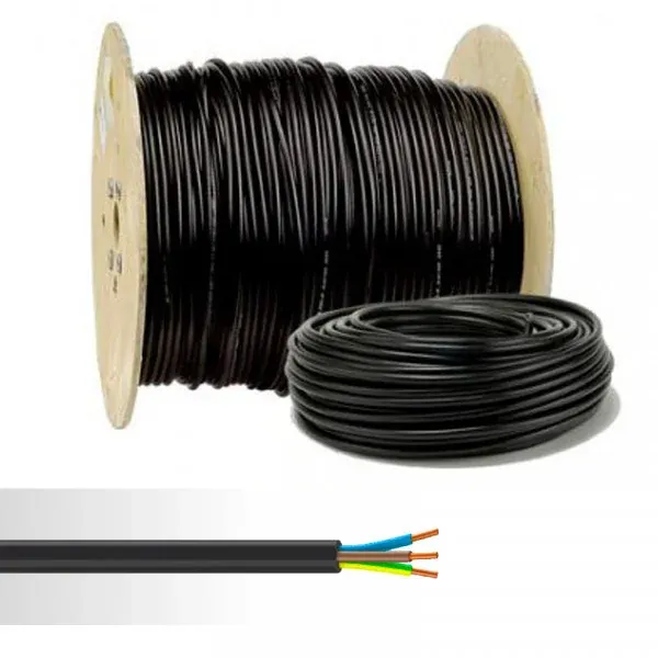 Câble rigide U‑1000 R2V 3G6 — Touret 500m — au mètre — image 1