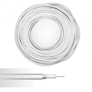 Coaxial 17VATC – TV/vidéo – blanc – couronne 100 m — image 1