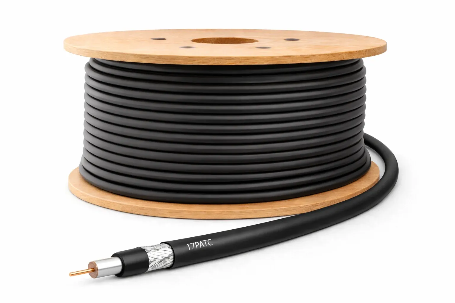 Coaxial 17PATC – TV/vidéo – noir – au mètre — image 1